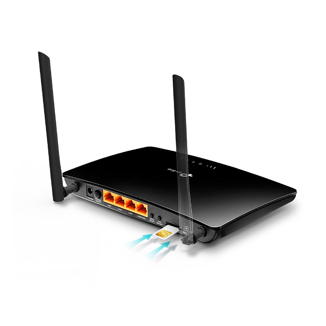 Маршрутизатор TP-Link TL-MR6400, 1 WAN порт + 3 LAN порта + 1 слот для Micro SIM-карты / Коммутатор, маршрутизаторы, модемы №4