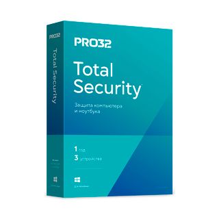 Антивирус PRO32 Total Security, 3 устройства, лицензия на 12 месяцев, box / Антивирусные программы