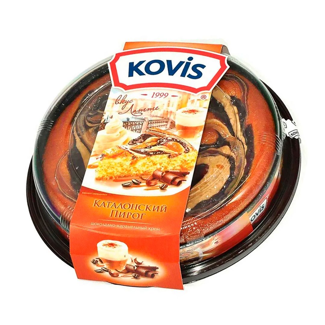 Пирог Каталонский Kovis "Шоколадно-карамельный", 400 гр / Печенье, вафли, крекеры