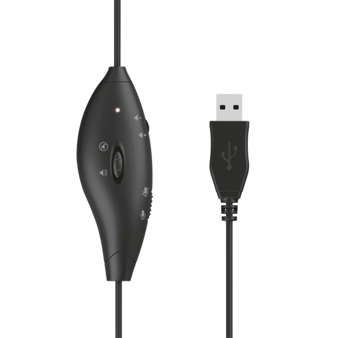 Гарнитура Trust Mauro, диапазон частот 20-20000 Гц, USB, черная / Гарнитуры №5