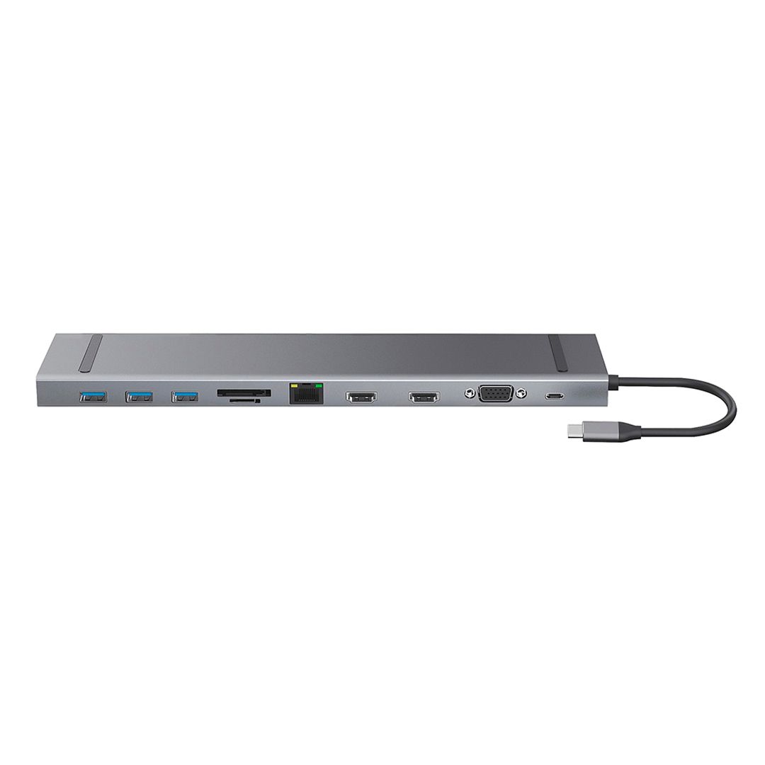 Мультифункциональный адаптер X-Game XGH-1101, HDMI, VGA, RJ-45, SD, TF, USB Type-C, серый / Веб-камеры №2
