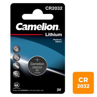 Батарейка Camelion Lithium дисковые CR2032-BP1, 3V, 1 шт., цена за штуку / Батарейки