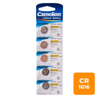 Батарейки Camelion Lithium дисковые CR1616-BP5, 3V, 5 шт., цена за упаковку / Батарейки