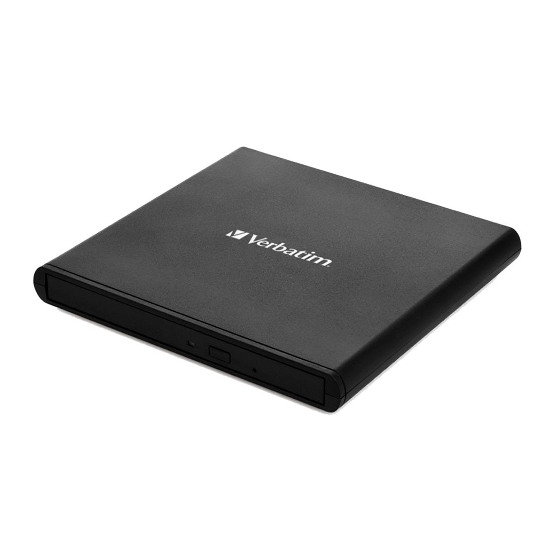 Внешний привод Verbatim тонкий, CD/DVD, USB, черный / Диски CD/DVD №3