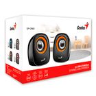 Колонки Genius SP-Q160, 6 Вт, MiniJack 3.5, USB, голубые