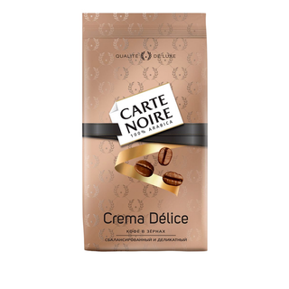 Кофе дәндері Carte Noire "Crema Delice", орташа қуырылған, 800 гр / Дәнді кофе