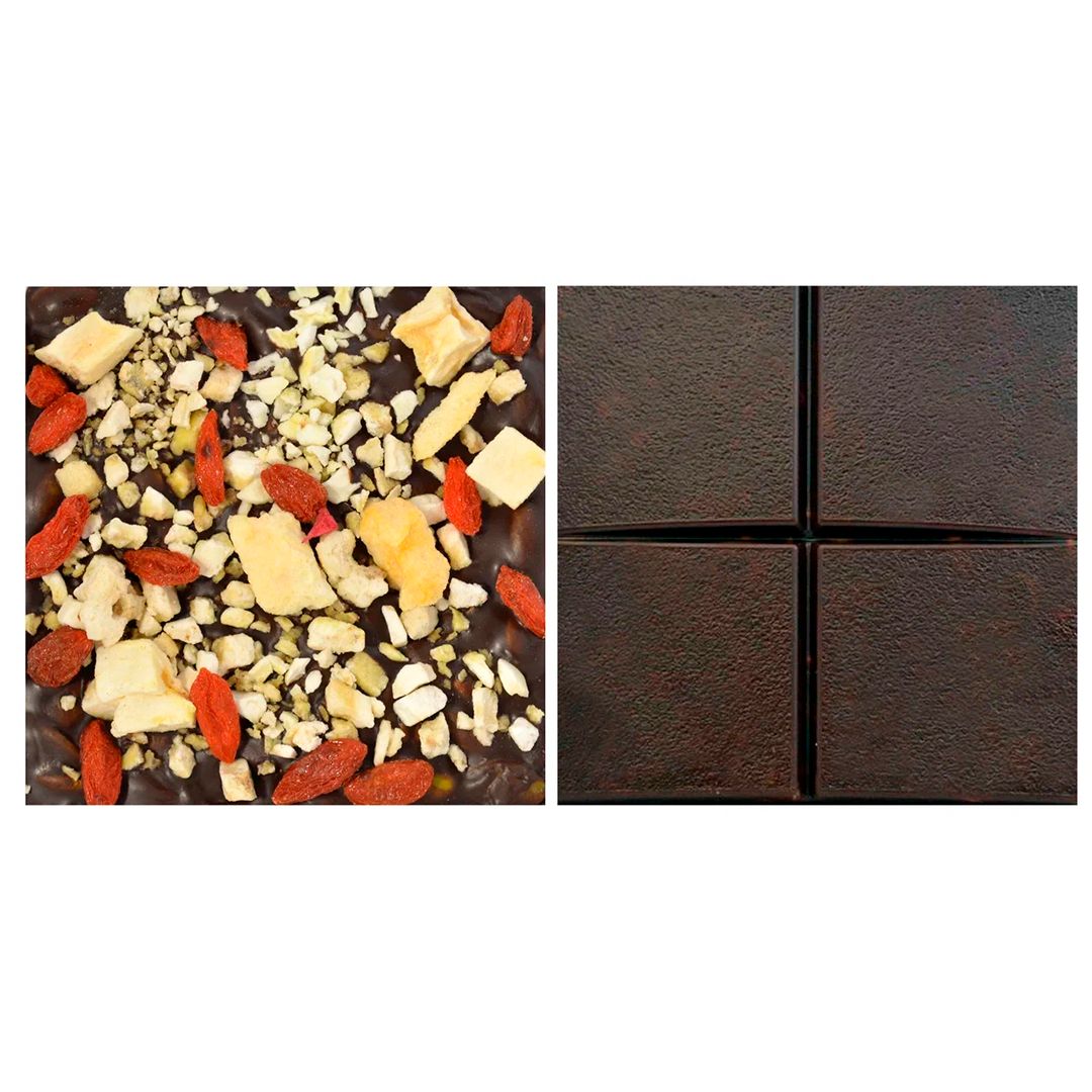 Шоколад Superfood "Sweet Bean", банан, манго и ягоды годжи, без сахара, 35 гр / Шоколад №3