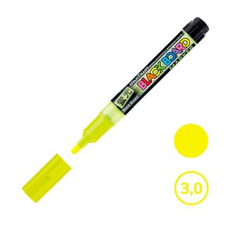 Борлы маркер MunHwa "Black Board Marker", су негізінде, 3 мм, сары, баға бір дана үшін / Тақтаға арналған маркерлер