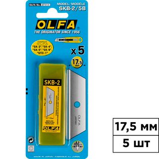 Қосалқы жүз OLFA, трапеция тәріздес SK-4 үшін, 5 дана / Кеңсе пышақтары