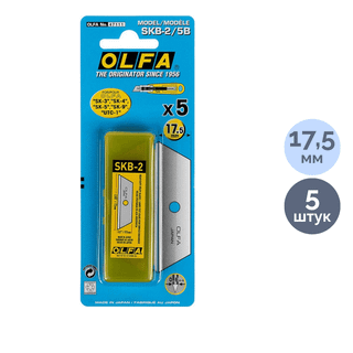 Қосалқы жүз OLFA, трапеция тәріздес SK-4 үшін, 5 дана / Кеңсе пышақтары