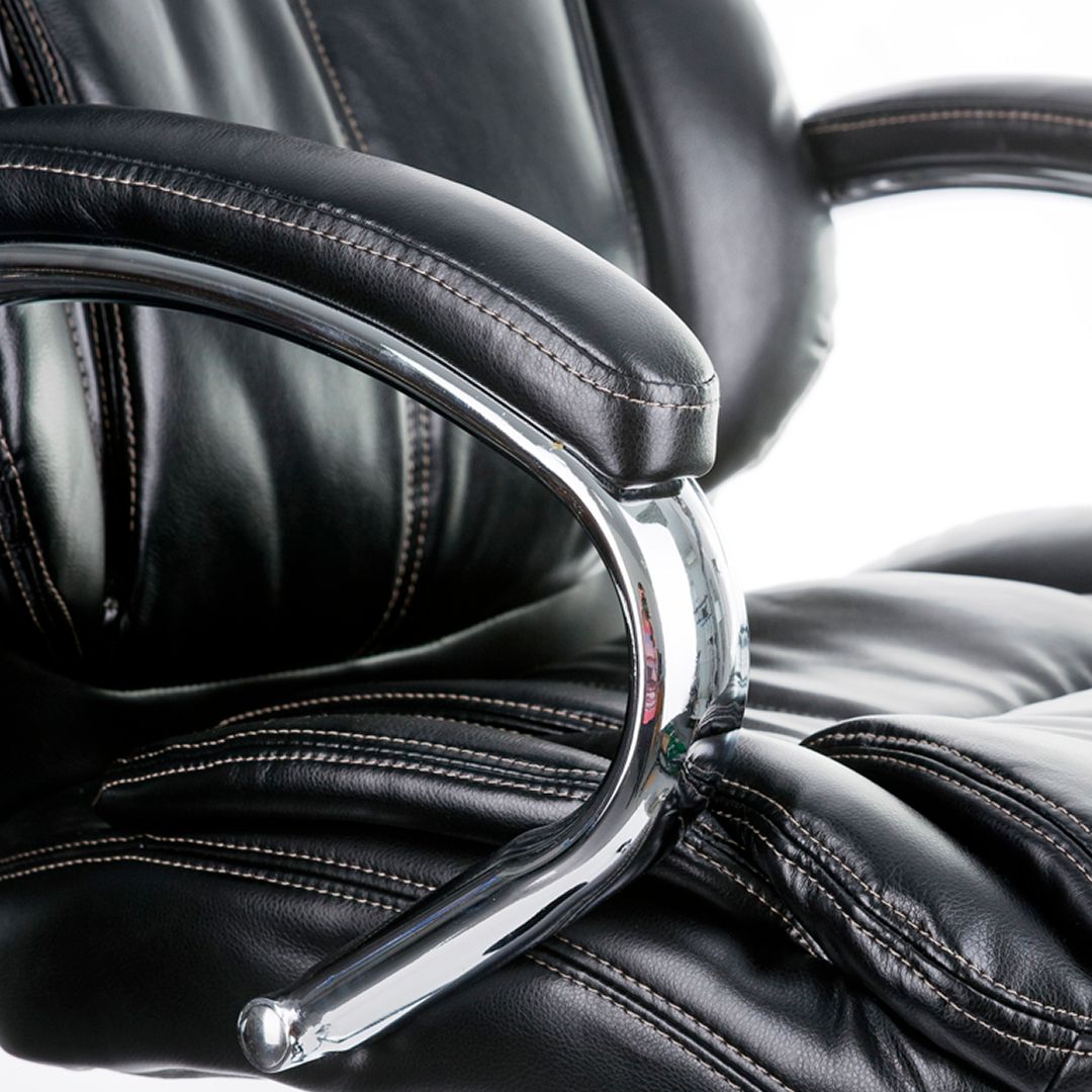 Кресло для руководителя Helmi HL-ES07 "Resolution", экокожа, черное / Кресла для руководителей №6