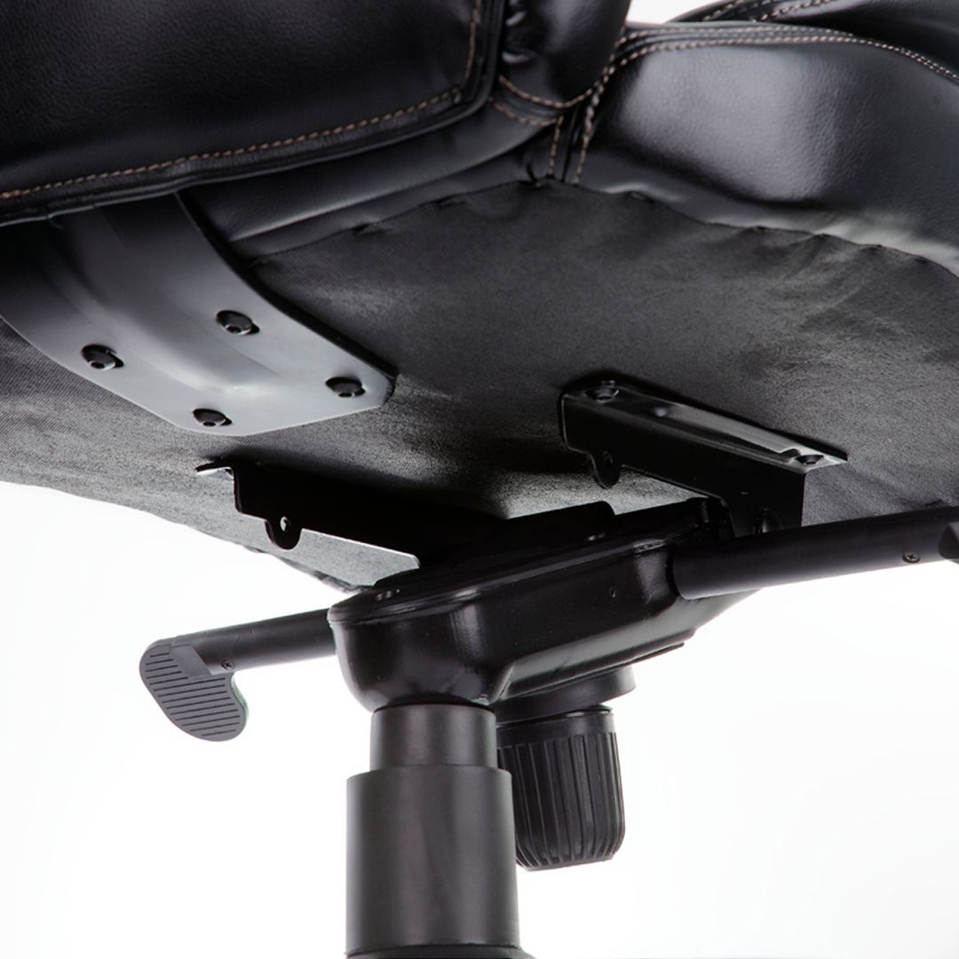 Кресло для руководителя Helmi HL-ES07 "Resolution", экокожа, черное / Кресла для руководителей №7