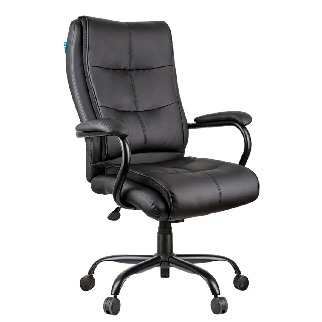 Кресло для руководителя Helmi HL-ES02 "Extra Strong", экокожа, черное / Кресла для руководителей