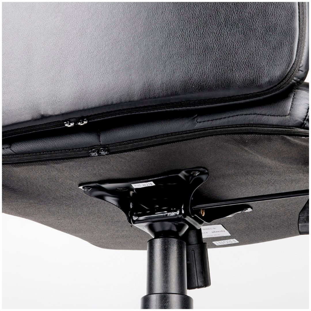 Кресло для руководителя Helmi HL-E80 "Ornament", экокожа, черное / Кресла для руководителей №4