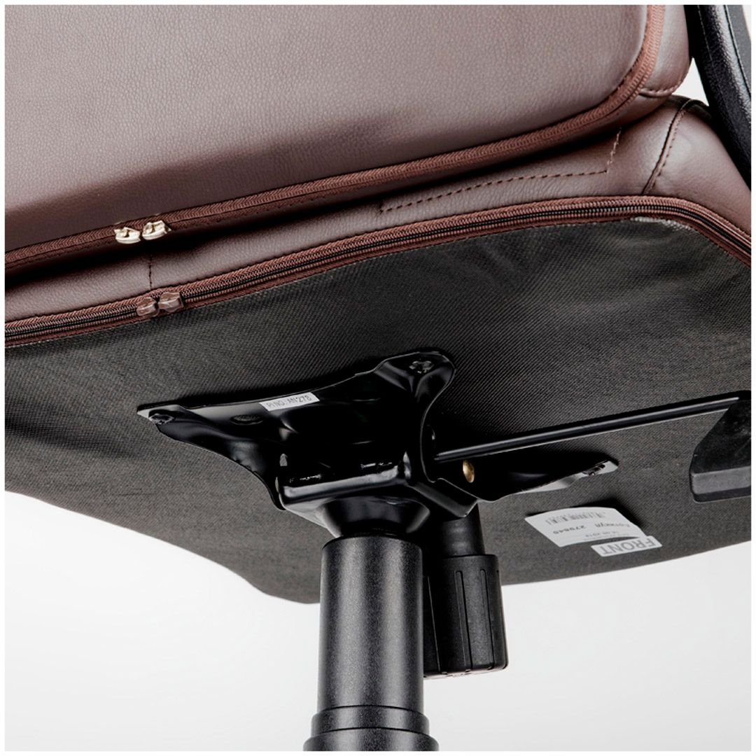 Кресло для руководителя Helmi HL-E80 "Ornament", экокожа, коричневое / Кресла для руководителей №4