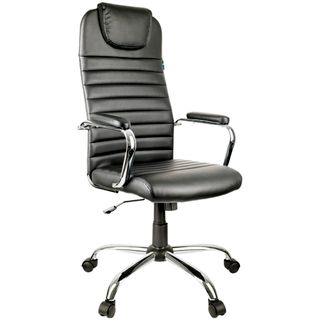 Басқарушы креслосы Helmi HL-E25 "Intelligent", эко былғары, қара / Басқарушыларға арналған креслолар