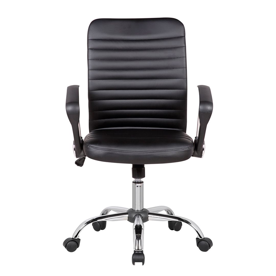 Кресло для персонала Helmi HL-M09 LUX, искусственная кожа, черное / Кресла для персонала №2