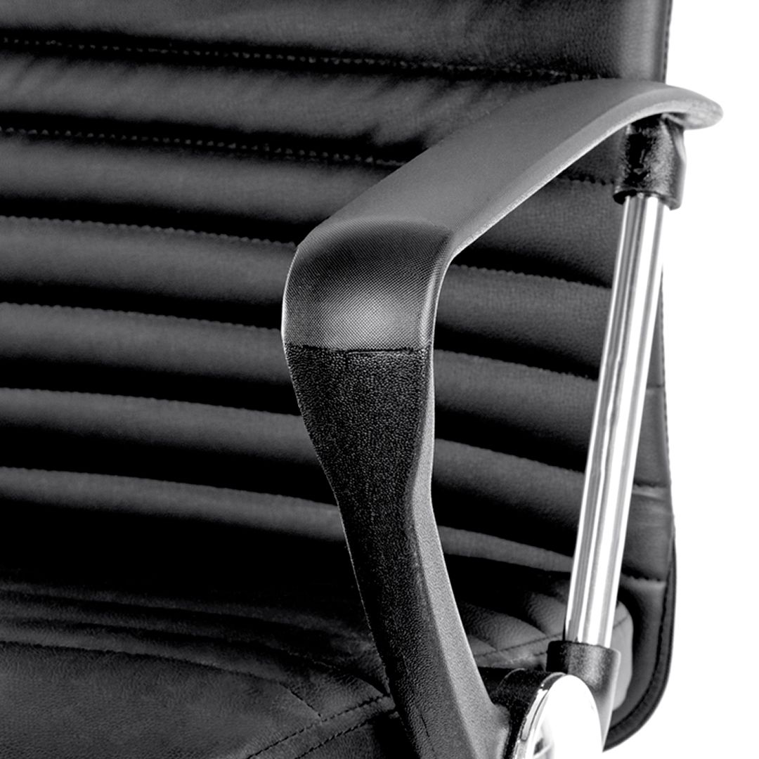 Кресло для персонала Helmi HL-M09 LUX, искусственная кожа, черное / Кресла для персонала №5