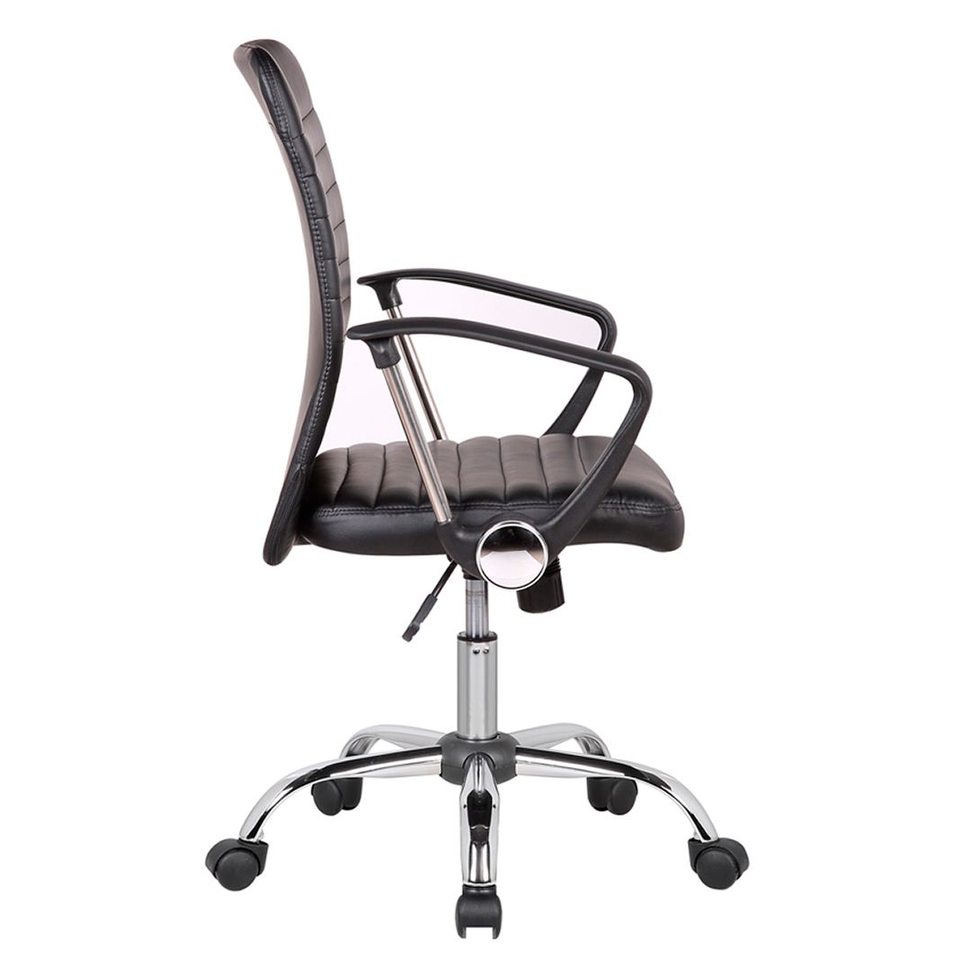 Кресло для персонала Helmi HL-M09 LUX, искусственная кожа, черное / Кресла для персонала №3