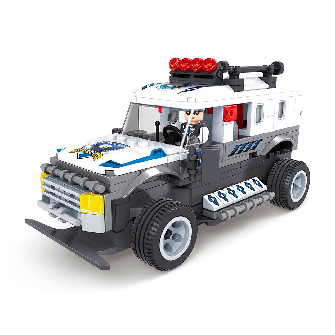 Игровой конструктор Ausini 20203 "Гонки. Полицейский внедорожник на пульте управления", 283 детали / Конструкторы №2