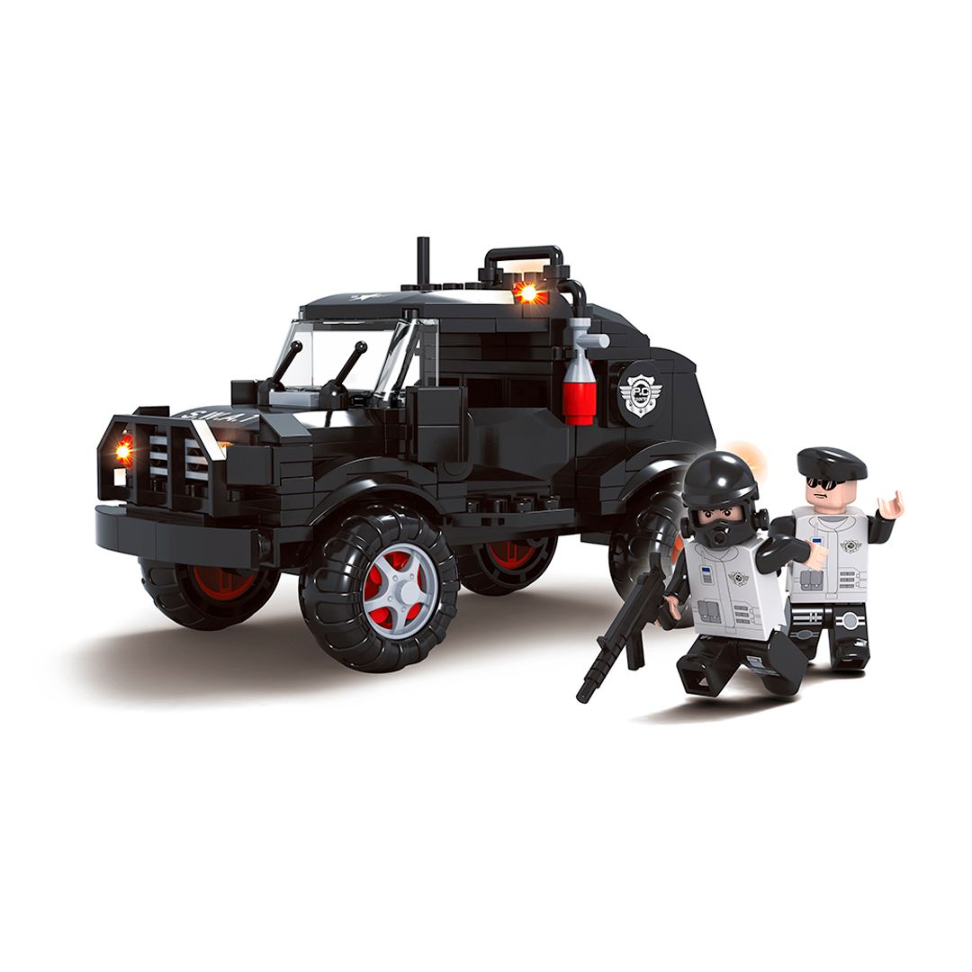 Игровой конструктор Ausini 23512 "Спецназ. Особый отряд спецназа на джипе", 208 деталей / Конструкторы №2