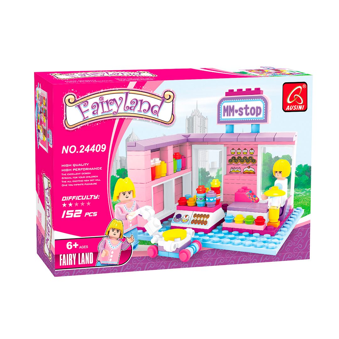 Игровой конструктор Ausini 24409 "Мир Чудес. Магазин сладостей", 152 детали