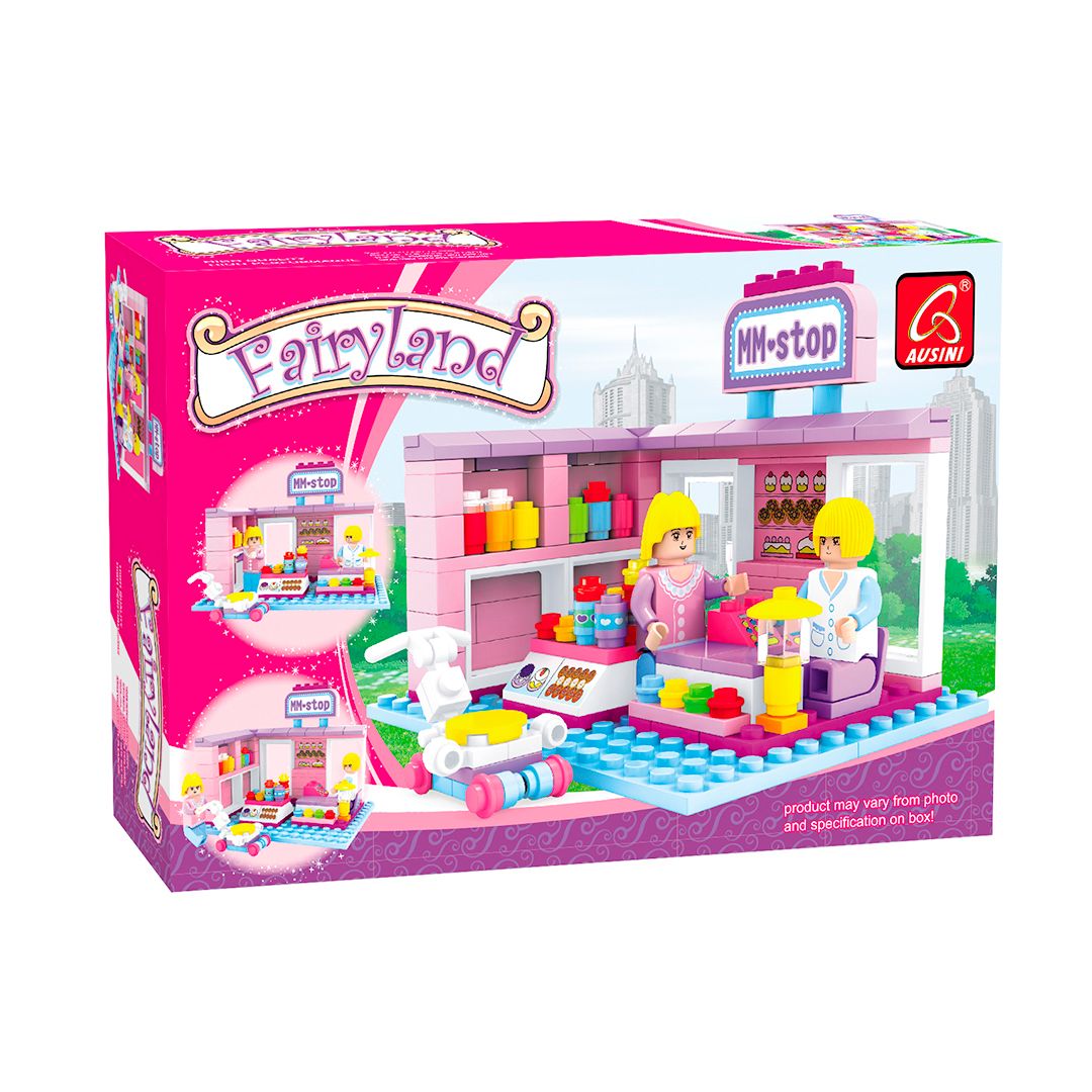 Игровой конструктор Ausini 24409 "Мир Чудес. Магазин сладостей", 152 детали