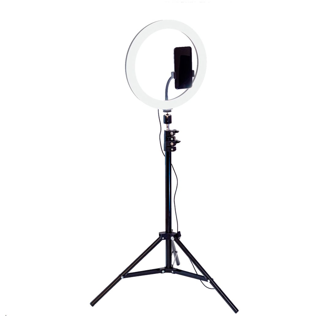 Светильник настольный кольцевой Artstyle TL-602B, 12 Вт, LED, диммирование 10 уровней, штатив 1,6 м / Светильники настольные