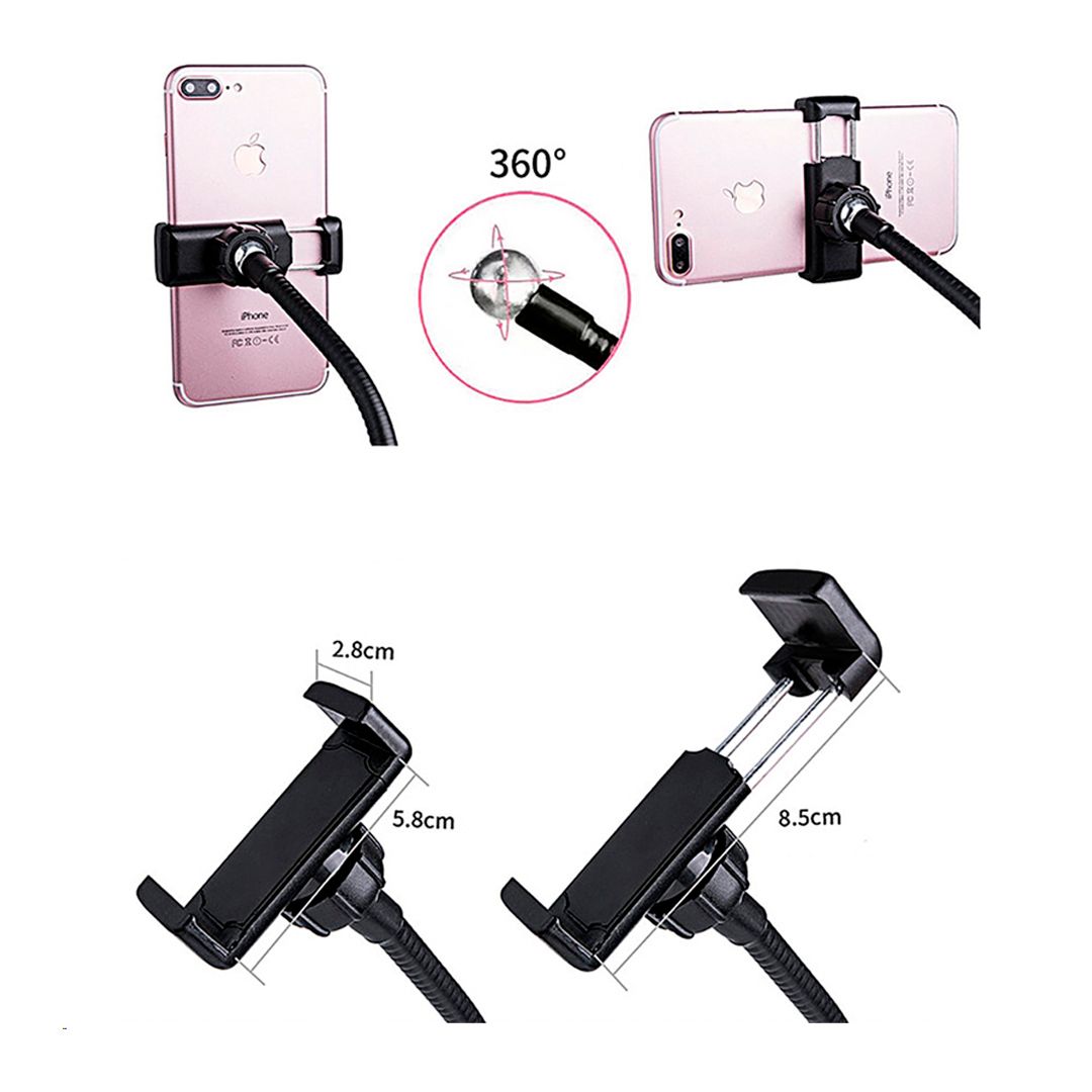 Светильник настольный кольцевой Artstyle TL-602B, 12 Вт, LED, диммирование 10 уровней, штатив 1,6 м / Светильники настольные №2