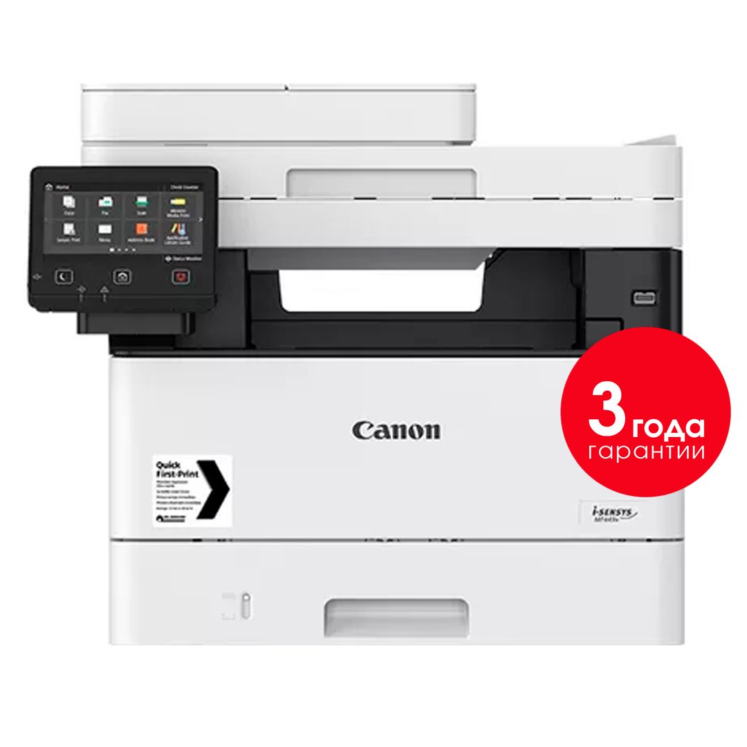 МФУ лазерное Canon i-SENSYS MF443DW (принтер, сканер, копир.), А4, 38 стр/мин, АПД, Wi-Fi / Лазерные монохромные