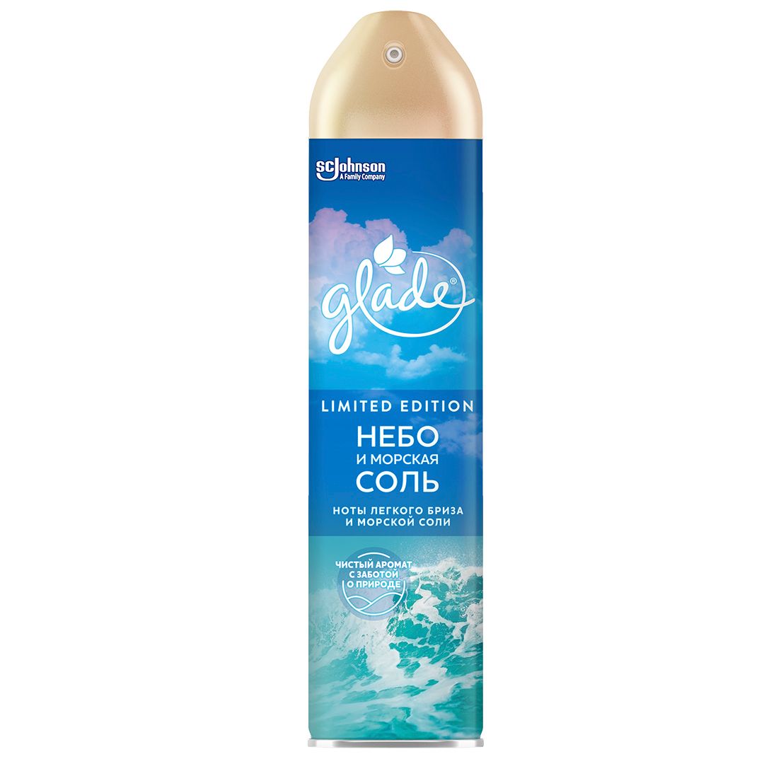 Освежитель воздуха Glade "Небо и морская соль", 300 мл / Освежители воздуха