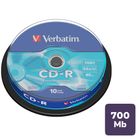 Диск CD-R Verbatim, 700 Mb, 52х, 10 шт/упак