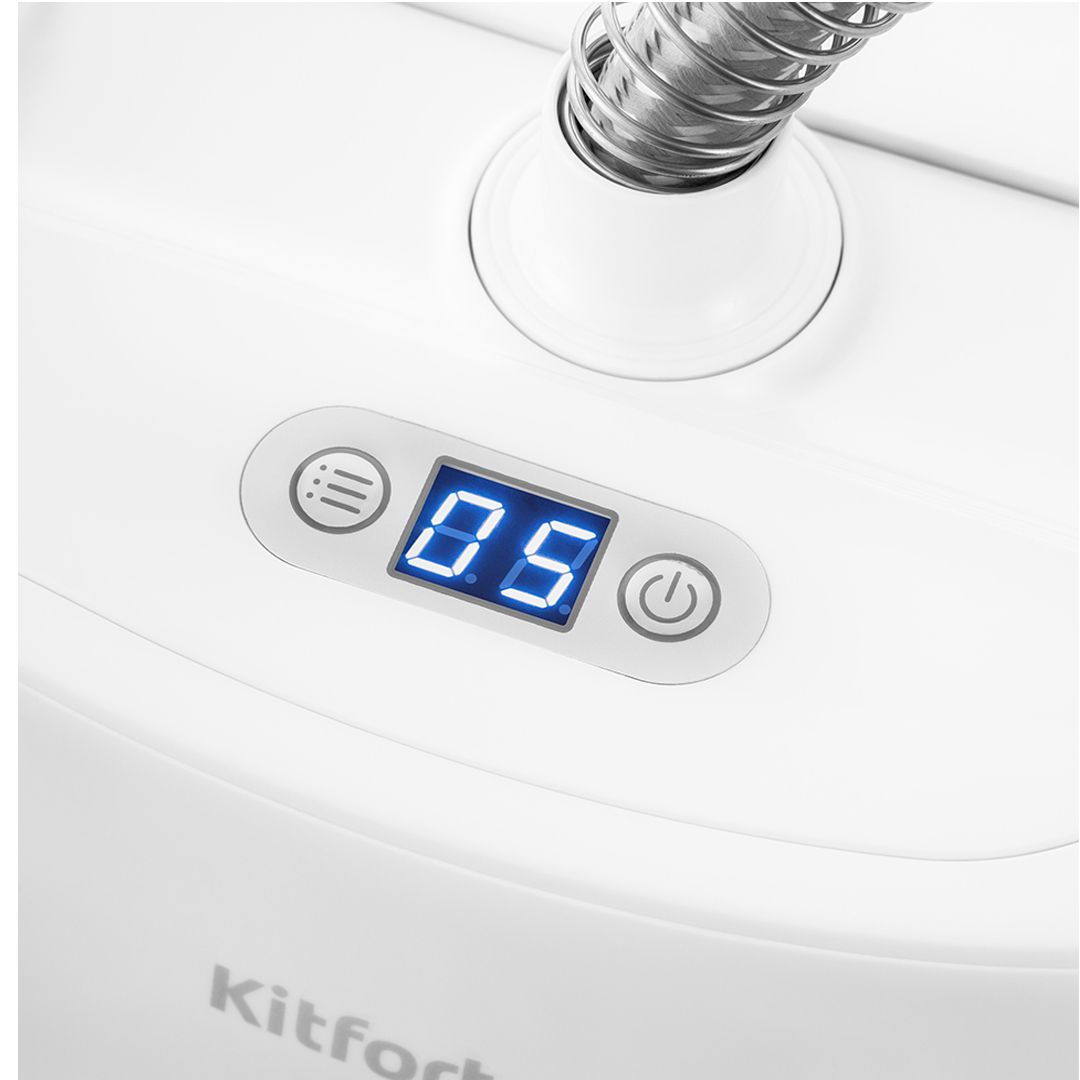 Отпариватель Kitfort КТ-975, мощность 1580 Вт, резервуар 1,5 л, белый/серый / Уход за одеждой №3