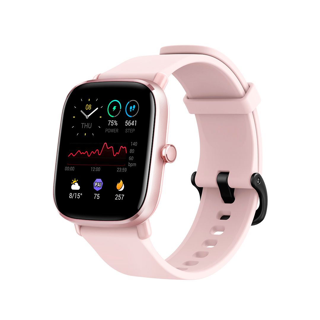 Смарт-часы Amazfit GTS2 mini A2018, 220 мАч, розовый фламинго / Фитнес-браслеты, смарт часы