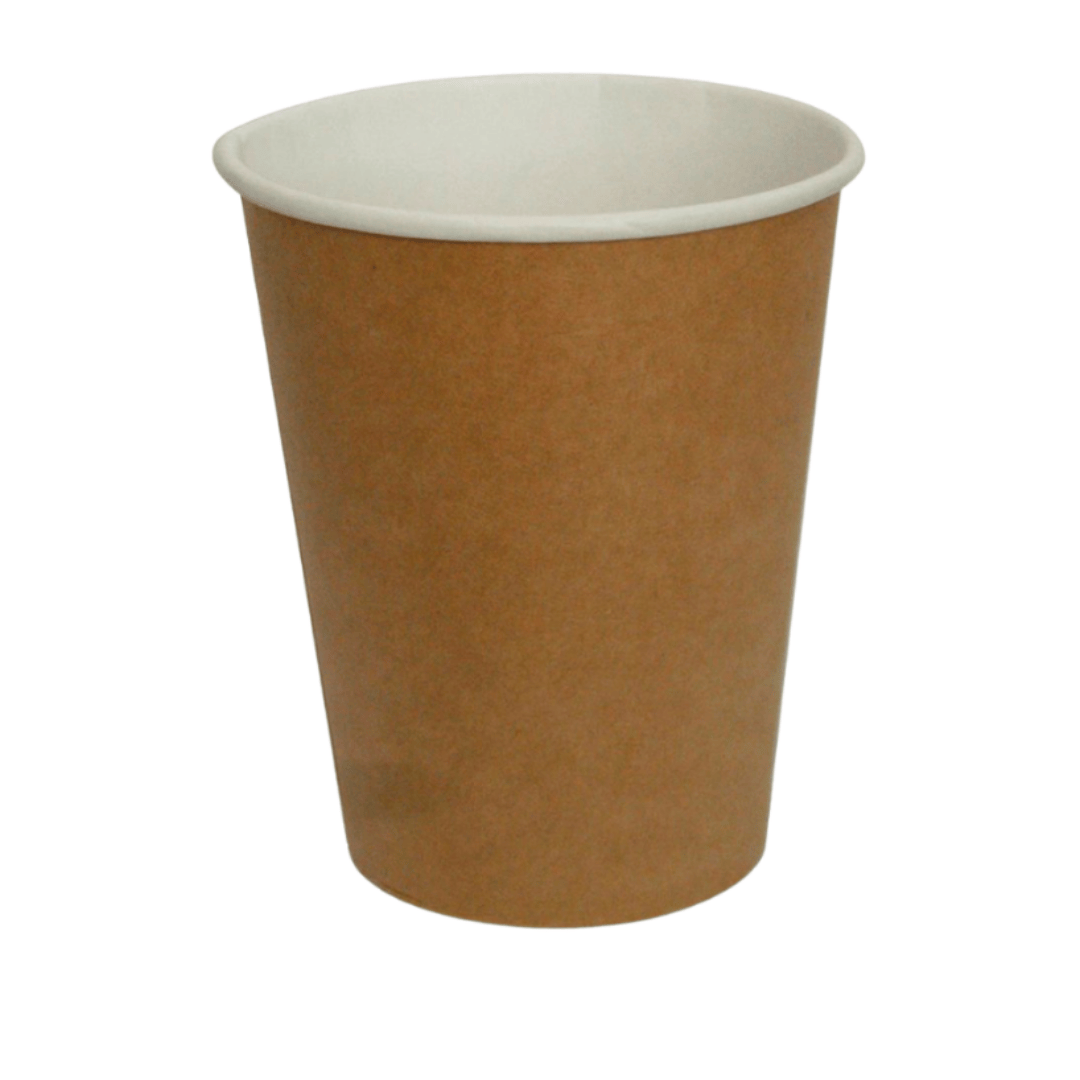 Стаканы бумажные одноразовые, однослойный, крафт, 250 мл, 50 шт/упак / Посуда одноразовая