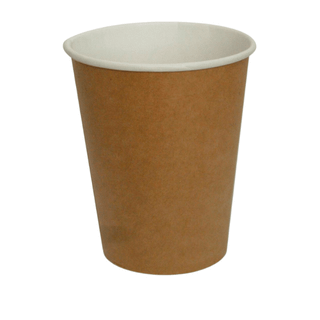 Стаканы бумажные одноразовые, однослойный, крафт, 250 мл, 50 шт/упак / Посуда одноразовая