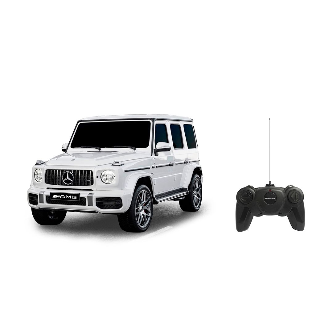 Радиоуправляемая машинка Rastar "Mercedes-Benz G63 Gelandewagen 95800W", 1:24, белая / Подарки и сувениры