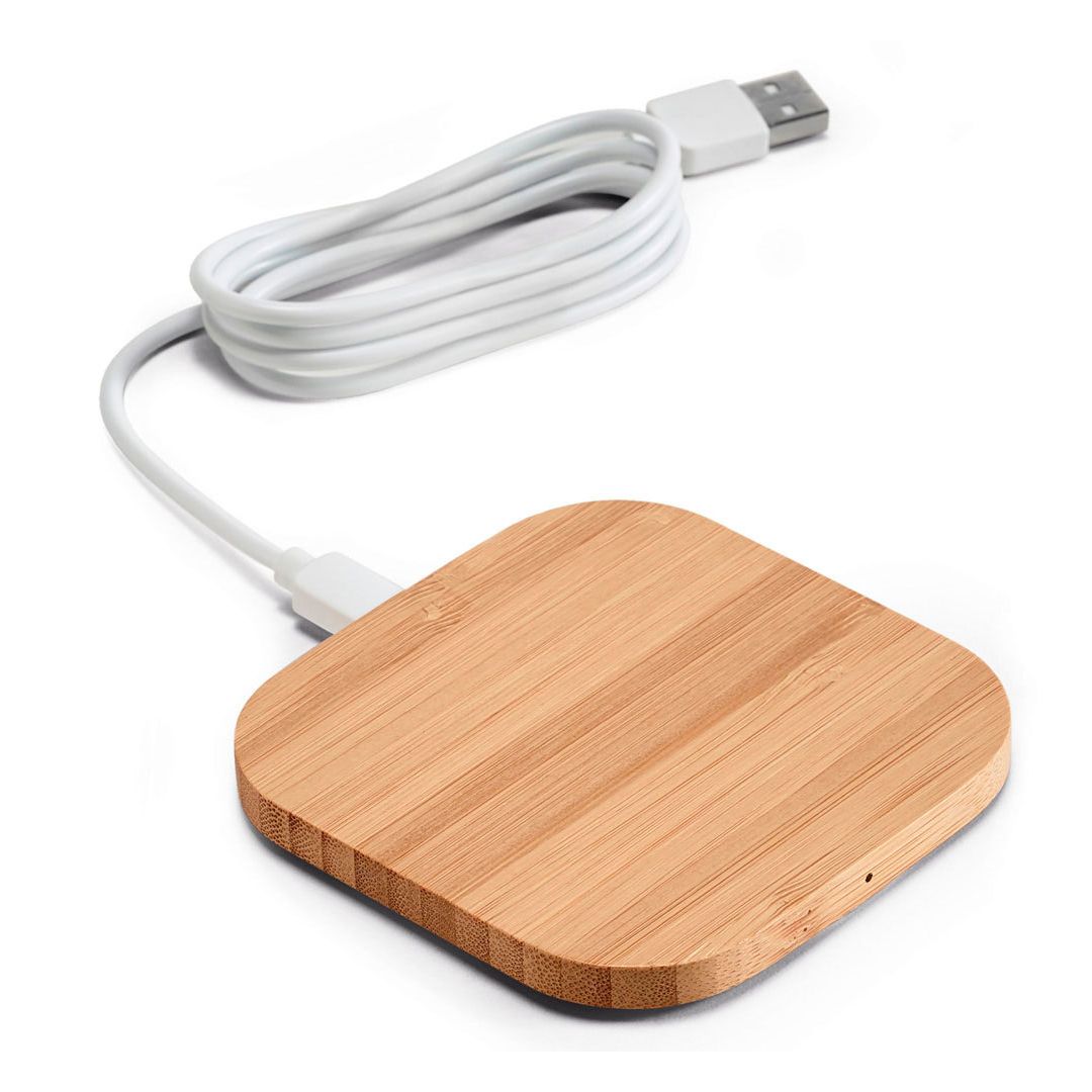 Беспроводное зарядное устройство Power, бамбук / Подарки и сувениры