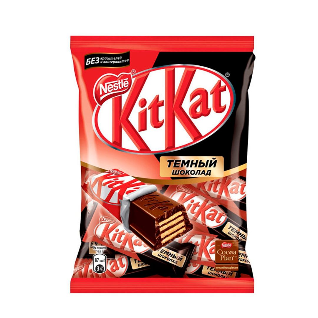 Шоколадные батончики KitKat mini, темные, 169 гр / Шоколад