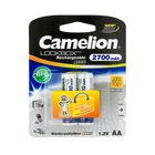 Аккумулятор Camelion Lockbox, пальчиковые AA, Ni-MH, 2700 mAh 1.2V, 2 шт./уп., цена за упаковку