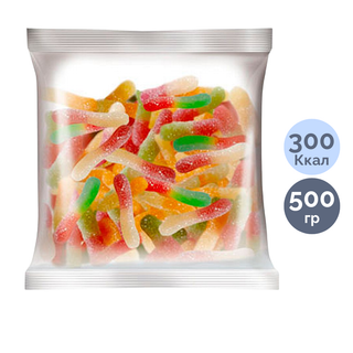 Мармелад "Көңілді жыландар", шайналатын, аздап қышқылы бар себкішпен, 500 гр / Кәмпиттер oe.kz Мармелад "Көңілді жыландар", шайналатын, аздап қышқылы бар себкішпен, 500 гр / Кәмпиттер