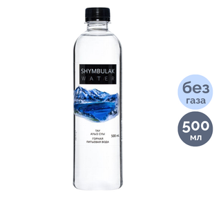 "Shymbulak Water" газдалмаған ауыз суы, 0,5 л, пластик бөтелке / Ауыз су