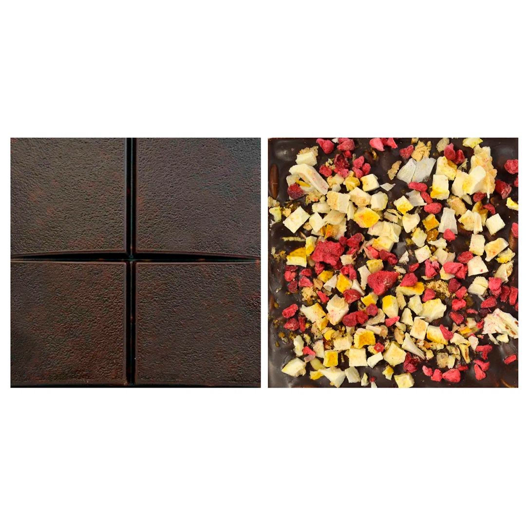 Шоколад Superfood "Sweet Bean", лимон, имбирь и малина, без сахара, 35 гр / Шоколад №3