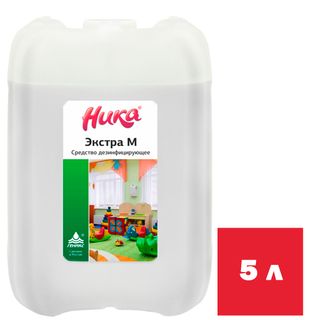 Дезинфицирующее моющее средство Ника "Экстра М", 5 л / Профессиональная химия