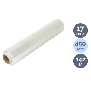 Стрейч-пленка OfficeSpace, орама ені 450 мм, орам ұзындығы 142 м, қалыңдығы 17 мкр / Стрейч-пленкалар