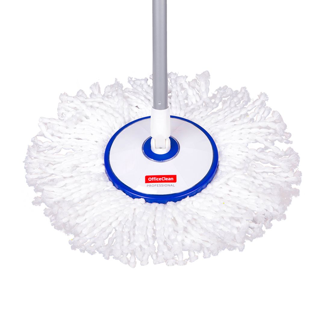 Комплект для уборки OfficeClean Professional, ведро 5 л с отжимом и педалью + швабра / Швабры и комплекты №4