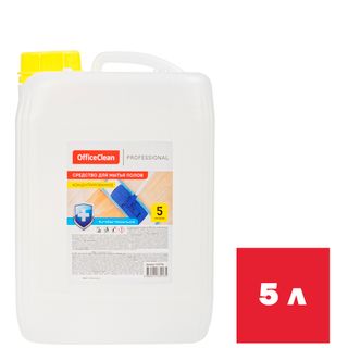 Средство для мытья полов OfficeClean Professional "Антибактериальное", 5000 мл / Средства для мытья полов