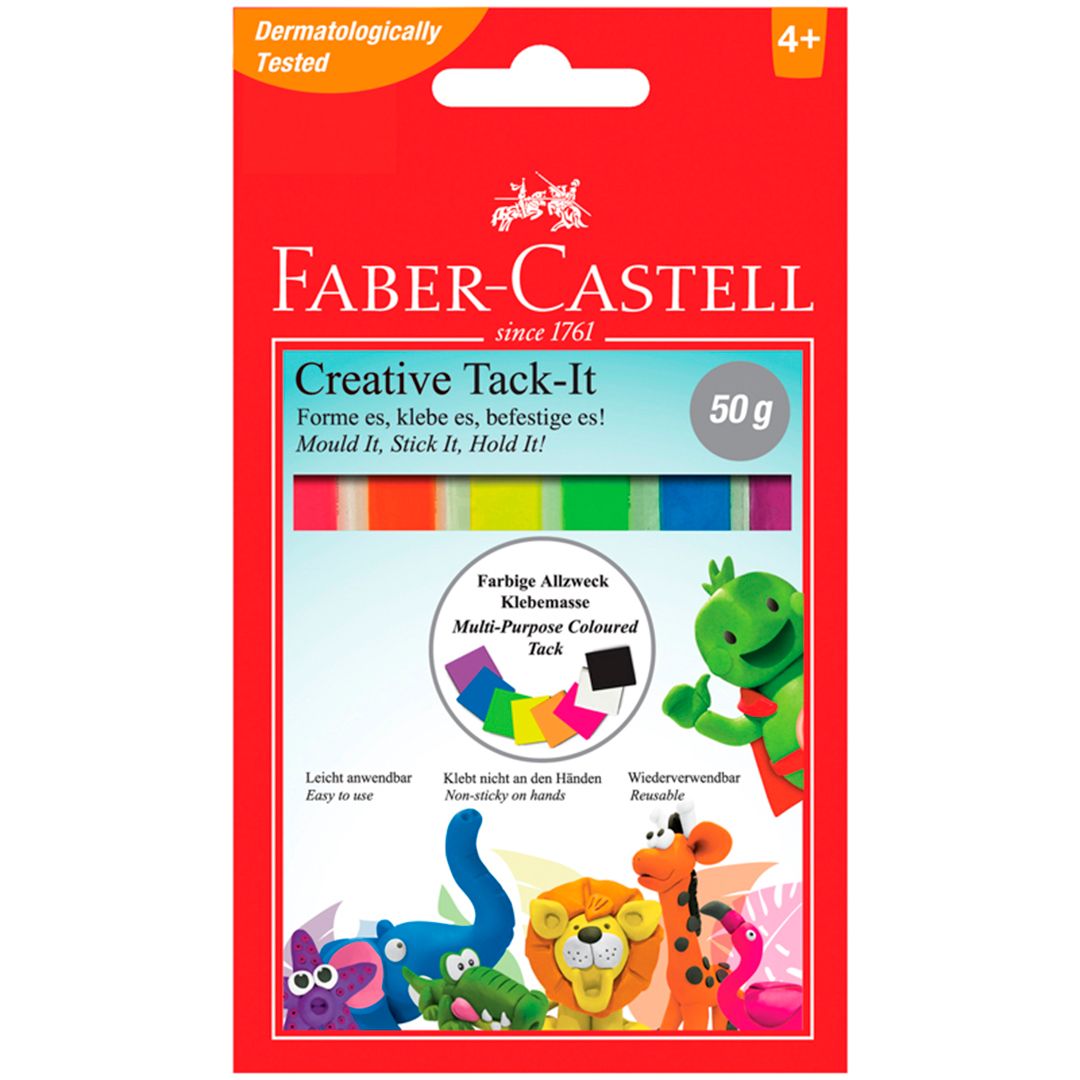 Масса для приклеивания Faber-Castell "Tack-It Creative", 50 гр / Аксессуары для лепки oe.kz Масса для приклеивания Faber-Castell "Tack-It Creative", 50 гр / Аксессуары для лепки