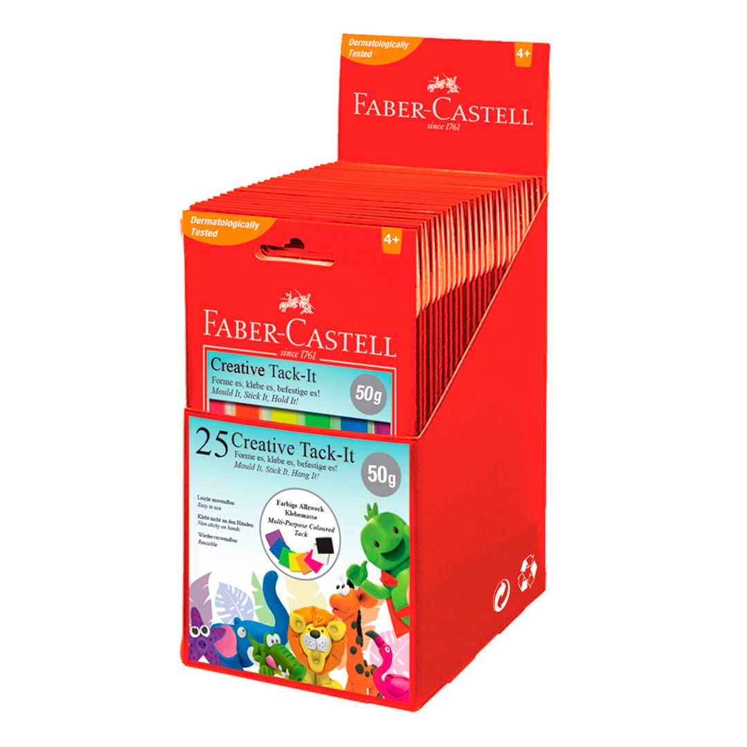 Масса для приклеивания Faber-Castell "Tack-It Creative", 50 гр / Аксессуары для лепки №2 oe.kz Масса для приклеивания Faber-Castell "Tack-It Creative", 50 гр / Аксессуары для лепки №2
