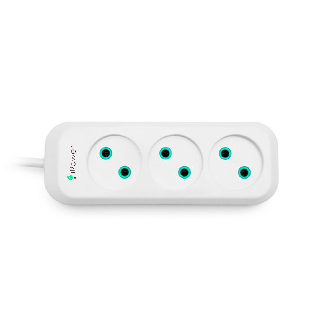 Удлинитель iPower, iP5m, 5 м, 16A, 220-240В, 3 розетки, белый / Удлинители, тройники №2